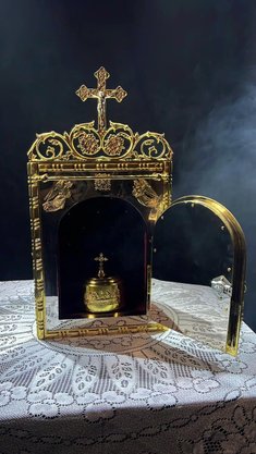 Sacrário Dourado Espelhado - 59cm