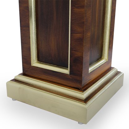 Coluna Pedestal de Madeira para Imagens em Madeira - Marrom - 120cm X 30cm
