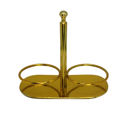 Suporte Oval Para Galhetas Dourada