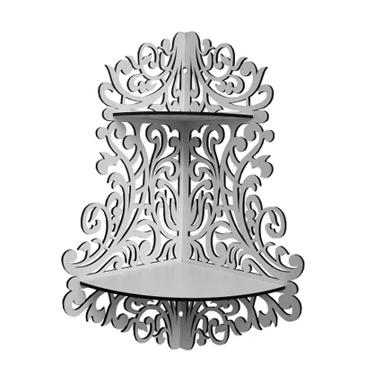 Suporte para Imagem de Canto Arabesco Branco