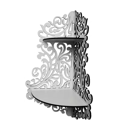 Suporte para Imagem de Canto Arabesco Branco