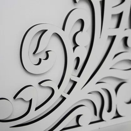 Suporte para Imagem de Canto Arabesco Branco