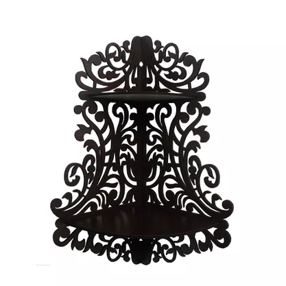 Suporte para Imagem de Canto Arabesco Marrom