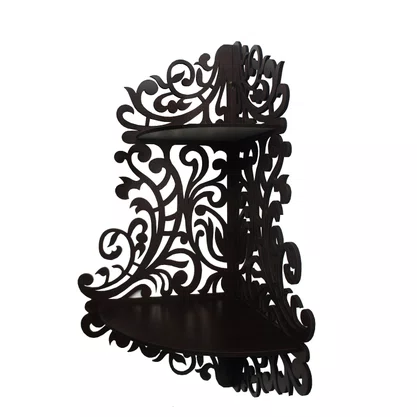 Suporte para Imagem de Canto Arabesco Marrom