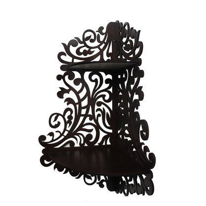Suporte para Imagem de Canto Arabesco Marrom