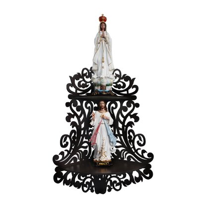 Suporte para Imagem de Canto Arabesco Marrom