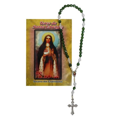 Terço Coroa Oração de Santa Edwiges Cor Sortida