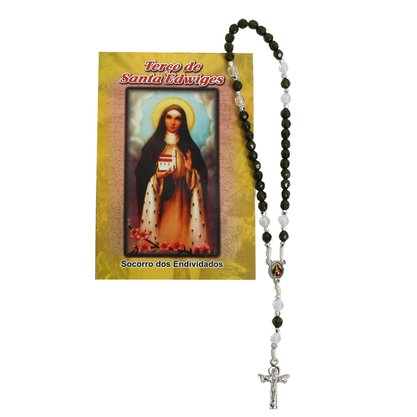 Terço Coroa Oração de Santa Edwiges Cor Sortida
