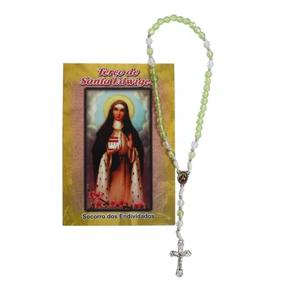 Terço Coroa Oração de Santa Edwiges Cor Sortida