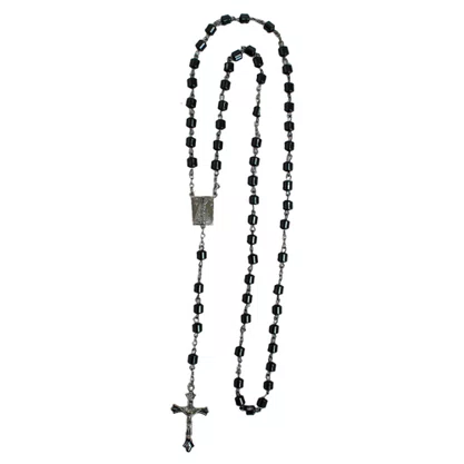 Terço de Hematita Nossa Senhora Aparecida 8 mm