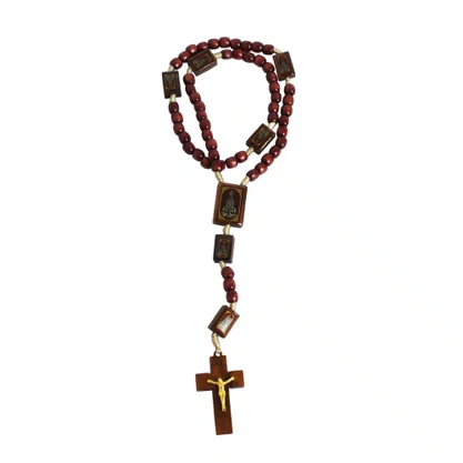 Terço de Nossa Senhora Aparecida Madeira 6 mm