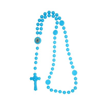 Terco de Plastico Azul Claro Entremeio de Nossa Senhora Das Gracas
