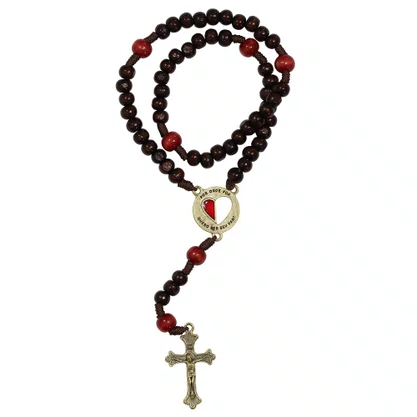 Terço do Casal Madeira 8 mm