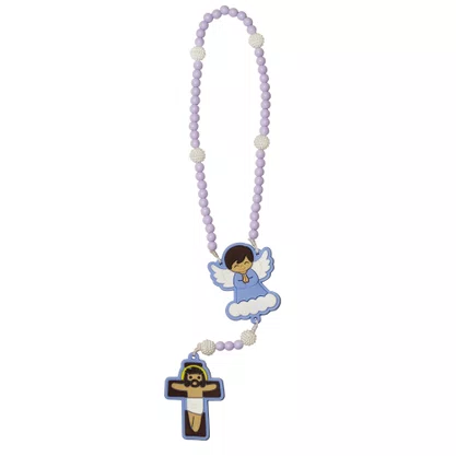 Terço Infantil Emborrachado Lilás 6 mm