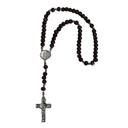 Terço Entremeio Medalha 2 Cruzes 8 mm