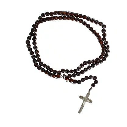 Terço Mil Ave Maria Madeira Vermelha - 5 Mm