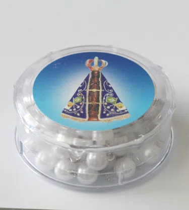 Terço Nossa Senhora Aparecida Pai Nosso Perola - 8mm 