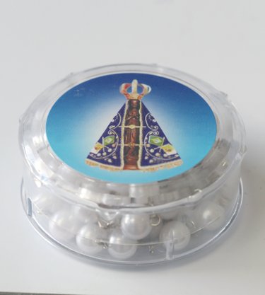 Terço Nossa Senhora Aparecida Pai Nosso Perola - 8mm 