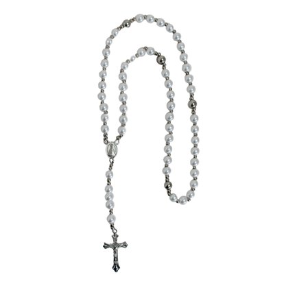 Terço Nossa Senhora Aparecida Pérola Branca