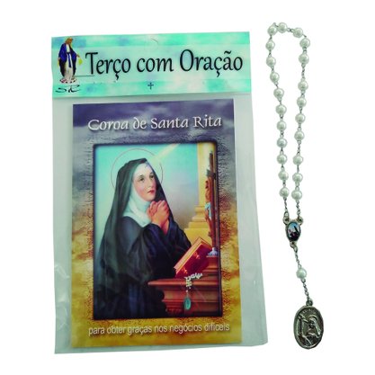 Terço Oração Coroa de Santa Rita 6 mm