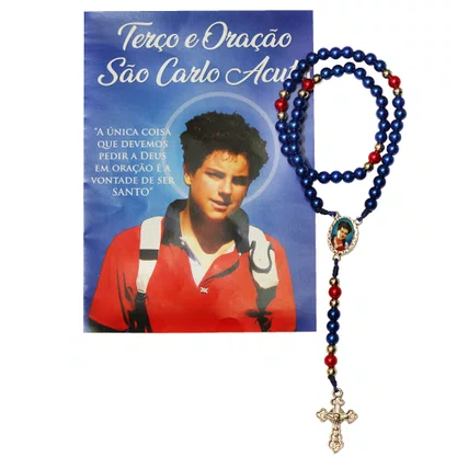 Terço Oração de São Carlo Acutis - 5 mm