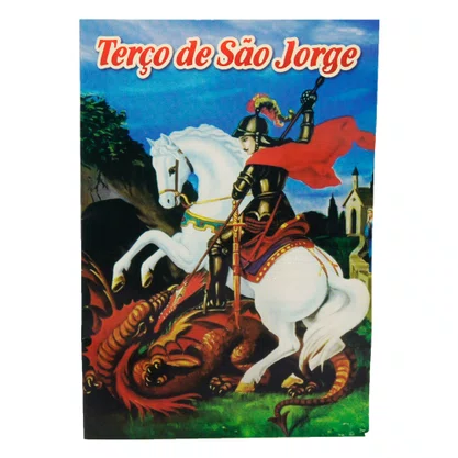 Terço Oração de São Jorge Contas Vermelhas - 5 mm