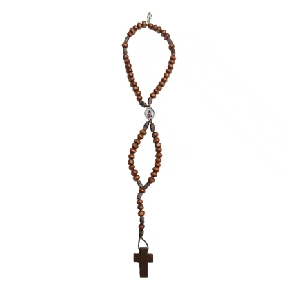 Terco para Pulso de Nossa Senhora Aparecida Marrom