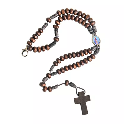 Terco para Pulso de Nossa Senhora Aparecida Marrom