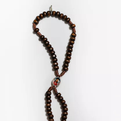 Terço Pulso de São Carlo Acutis Imbuia 5 mm