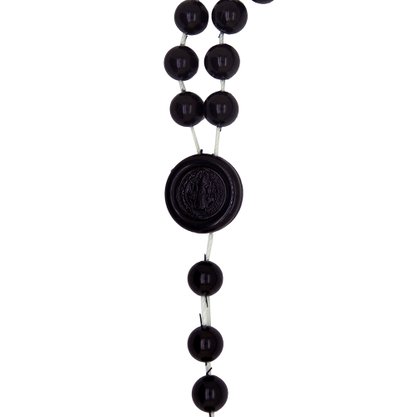 Terço São Bento Plástico Preto - 10 mm