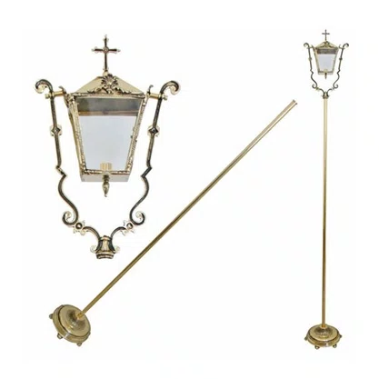 Tocheiro Processional de Bronze 220 cm x 32 cm