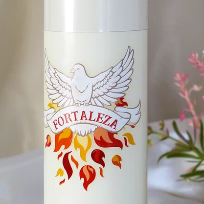 Kit 7 Dons do Espírito Santo 7 Velas Pentecostes Brancas Adesivo