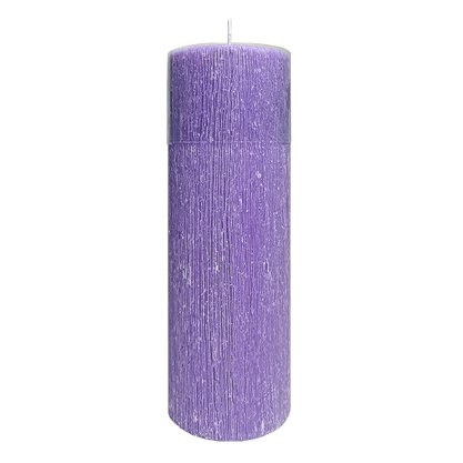 Vela Altar e Advento 20 cm x 7 cm Roxa Texturizada