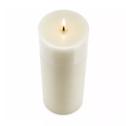 Vela Advento Branca para Altar - 20 x 7 cm