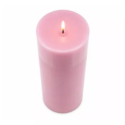 Vela Advento Rosa para Altar - 20 x 7 cm