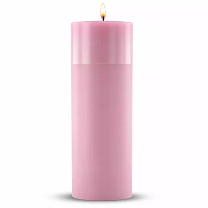 Vela Advento Rosa para Altar - 20 x 7 cm