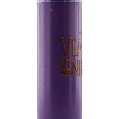 Vela Advento Roxa para Altar Vem Senhor - 20 x 7 cm