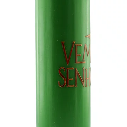 Vela Advento Verde para Altar Vem Senhor - 20 x 7 cm