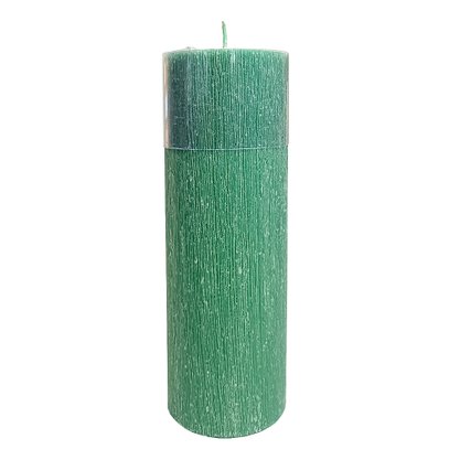 Vela Altar e Advento 20 cm x 7 cm Verde Texturizada