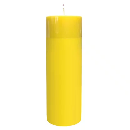 Vela Altar 25 cm x 9 cm Amarelo