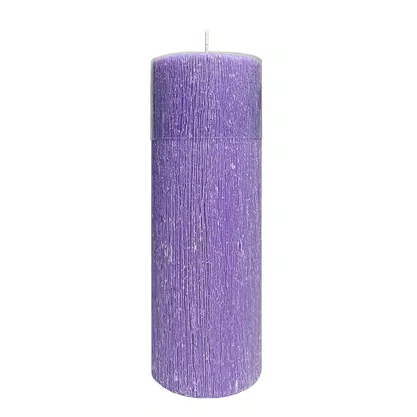 Vela Altar e Advento 17 cm x 5.7 cm Roxa Texturizada