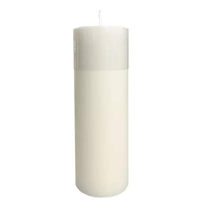 Vela Altar e Advento 20 cm x 7 cm Branca
