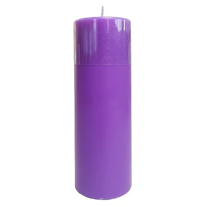 Vela Altar e Advento 20 cm x 7 cm Roxa