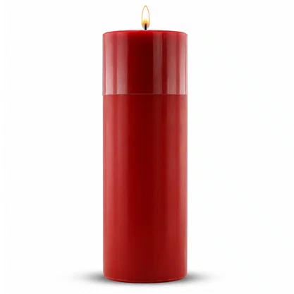 Vela Advento Vermelha para Altar - 20 x 7 cm