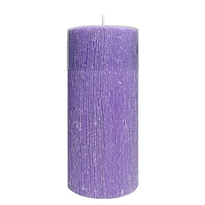Vela Altar e Advento 20 cm x 9 cm Roxa Texturizada