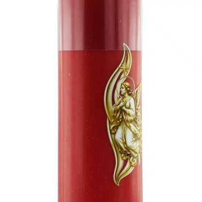 Vela Advento Vermelha para Altar Anjo - 20 x 7 cm 