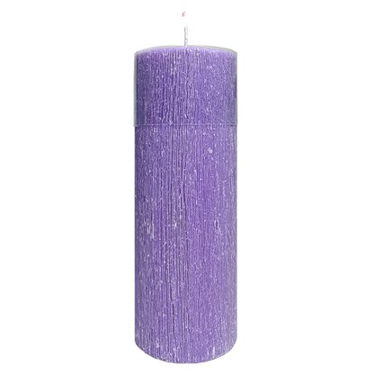 Vela Altar e Advento 25 cm x 9 cm Roxa Texturizada