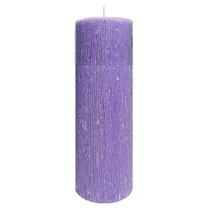 Vela Altar e Advento 30 cm x 9 cm Roxa Texturizada