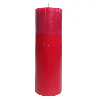 Vela Altar e Advento 30 cm x 9 cm Vermelha