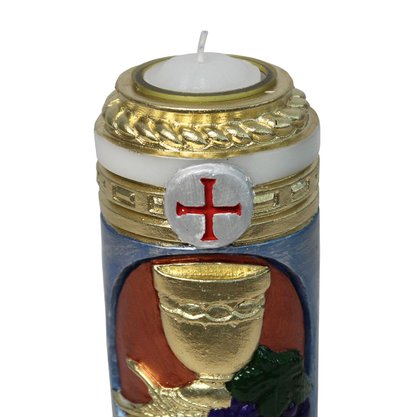 Vela Altar Esculpida Eucaristia - 19 cm x 6 cm